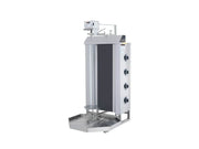 Électrique gril à gyros – gril à kebab avec moteur en haut – 4 brûleur – max. 50 kg – avec portes battantes