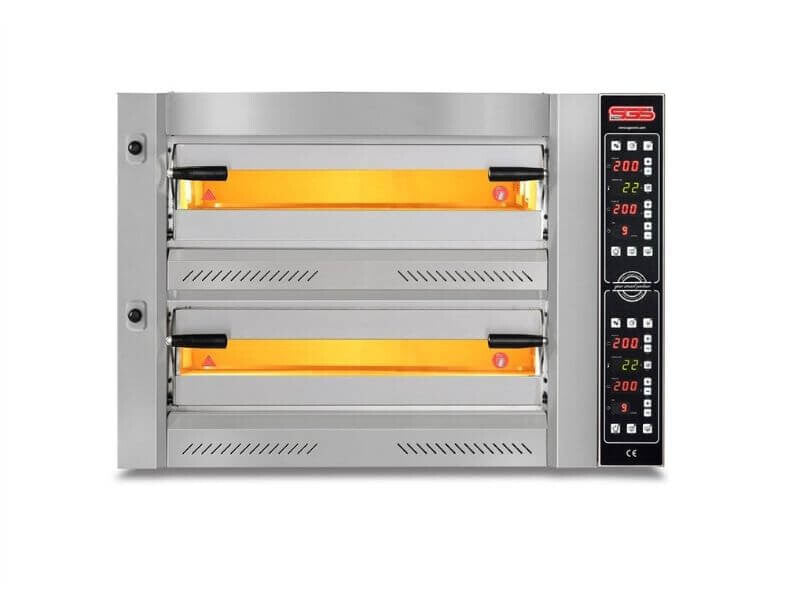 Four à pizza électrique – 4+4 pizzas Ø 34 cm – commande digitale - SGS-PZ-7575-DE/D