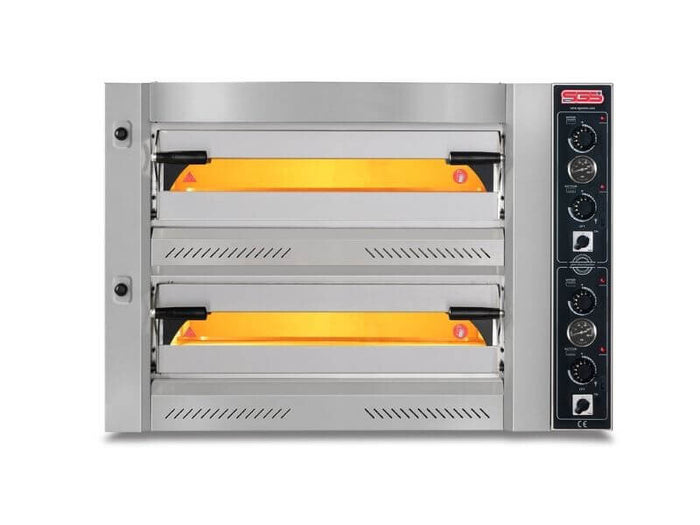 Four à pizza électrique professionnel – 4+4 34 cm