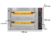 Four à pizza électrique professionnel – 75 pizzas Ø 15 cm – 16 kW
