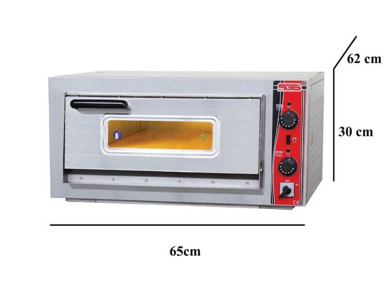 Four à pizza électrique professionnel – 1 pizzas Ø 39 cm – 3,5 kW
