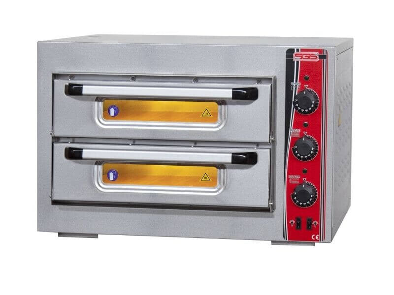 Four à pizza électrique professionnel – 2 pizzas Ø 39 cm – 5,25 kW