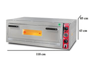 Four à pizza électrique – 6 pizzas Ø 30 cm – avec thermomètre – format large - SGS-PO-9262-E-T - image 3