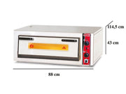 Four à pizza électrique – 6 pizzas Ø 30 cm – avec thermomètre – format profond - SGS-PO-6292-E-T - image 2
