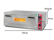 Four à pizza électrique – 9 pizzas Ø 30 cm – avec thermomètre – format large - SGS-PO-9292-E-T - image 3