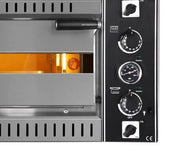 Four à pizza électrique professionnel avec hotte – 6+6 pizzas Ø 34 cm – 20 kW