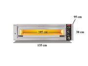 Four à pizza électrique – gamme professionnelle – 6 pizzas Ø 34 cm – format large - SGS-PO-10570-E - image 2