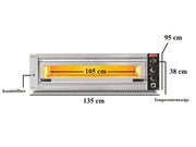 Four à pizza électrique – gamme professionnelle – 6 pizzas Ø 34 cm – format large - SGS-PO-10570-E - image 4