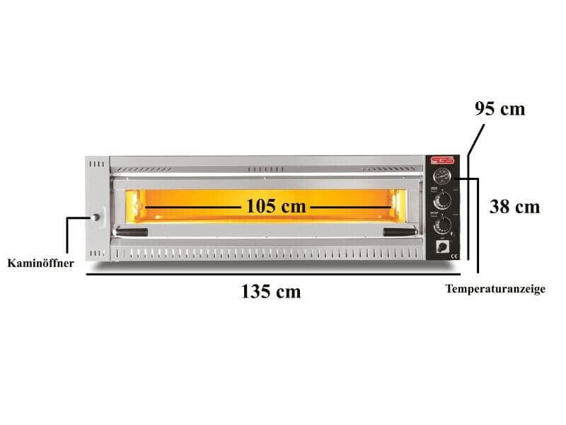 Four à pizza électrique – gamme professionnelle – 6 pizzas Ø 34 cm – format large - SGS-PO-10570-E - image 4