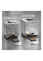 Four tandoor professionnel au charbon PURI, four tandoori en acier robuste pour cuisson traditionnelle.