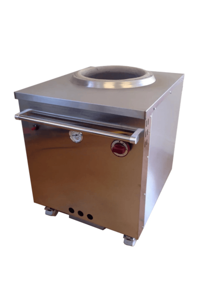 Quatre modèles de tandoori maison SHAAN, en céramique, avec détails traditionnels pour la cuisson et la décoration.