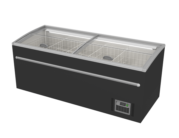 Supermarket Chest Freezer | 850L | Black - Unninox