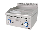 Plaque de cuisson gaz chrome dur lisse/rainurée 7,4 kW – Série 600 - SGS-AGI-660/ND-CR - image 1