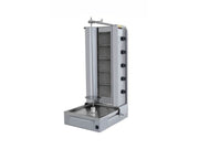 Gril à kebab gaz professionnel – 5 brûleurs – 100 kg – moteur bas