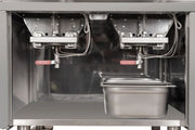 Friteuse gaz professionnelle 2 x 10 L avec robinet de vidange - SGS-GF722 - image 4