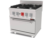 Cuisinière à gaz professionnelle 4 brûleurs – 25,2 kW
