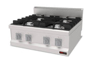 Cuisinière à gaz professionnelle 4 brûleurs – 6,3 kW
