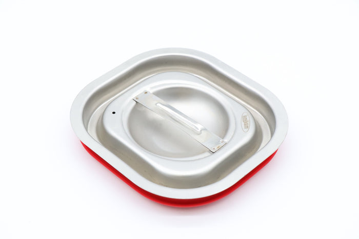 Couvercle gastronorm 1/6 GN en acier inoxydable avec joint étanche à l'air, adapté pour bacs gastronorm Maxima