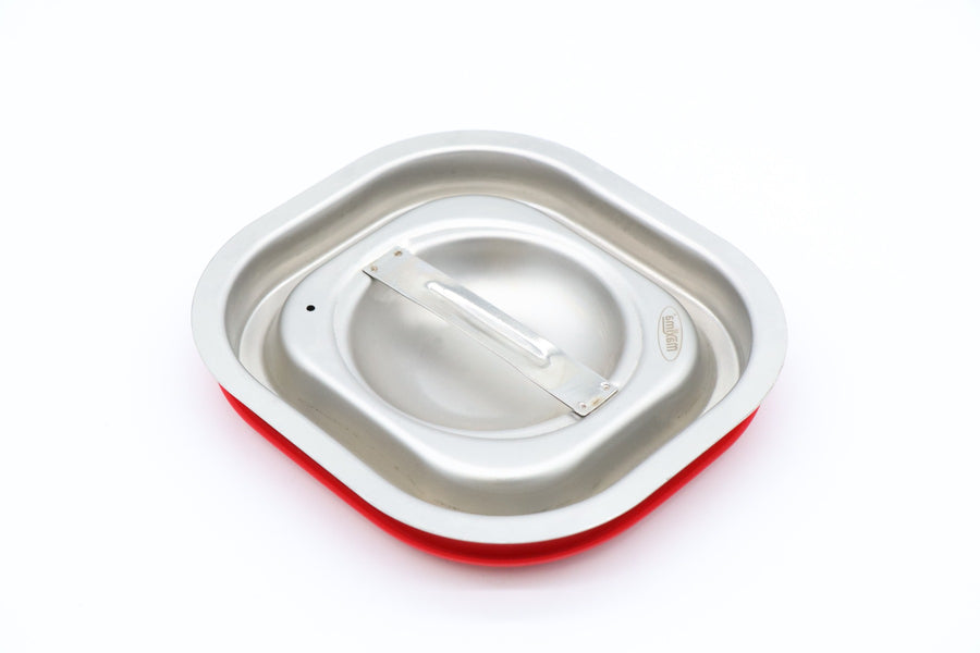 Couvercle gastronorm 1/6 GN en acier inoxydable avec joint étanche à l'air, adapté pour bacs gastronorm Maxima