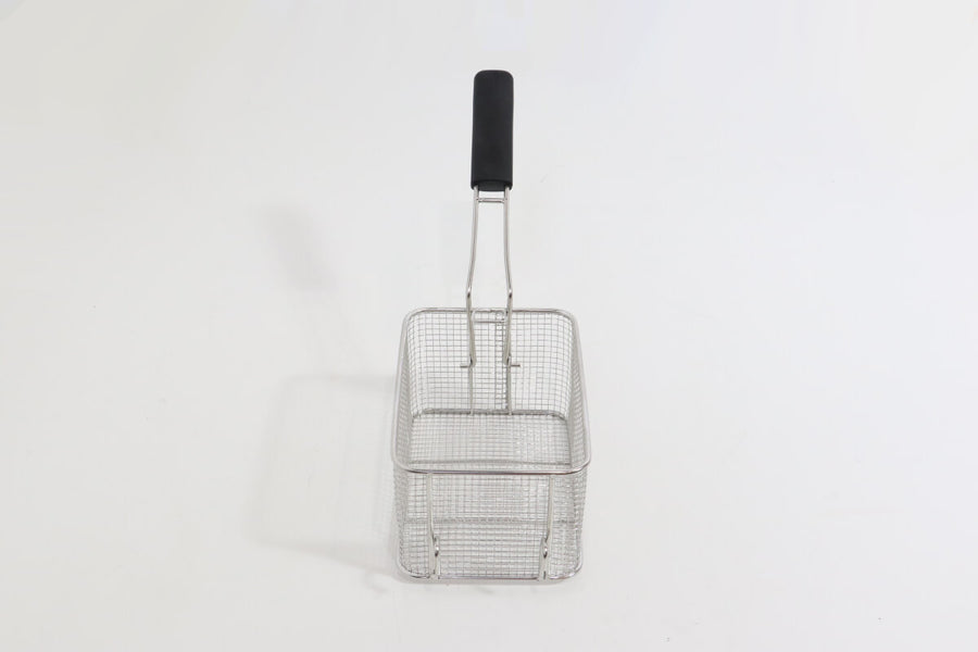 Panier à friture Maxima de 4L avec poignée, conçu pour friteuses, en acier robuste, adapté à la cuisson d'aliments frits.