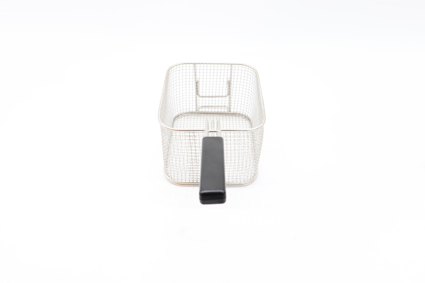 Friteuse à induction Maxima de 8L avec panier de friture complet, vue de l'ensemble de l'appareil et du panier en inox.