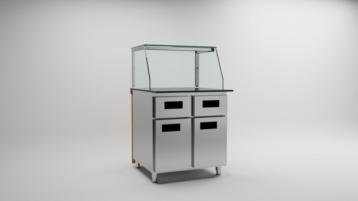 Module caisse professionnel – 70 cm – avec vitre