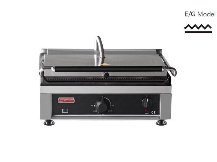Grill panini professionnel rainuré/lisse – 2,75 kW - SGS-TG-2740-E/G - image 1