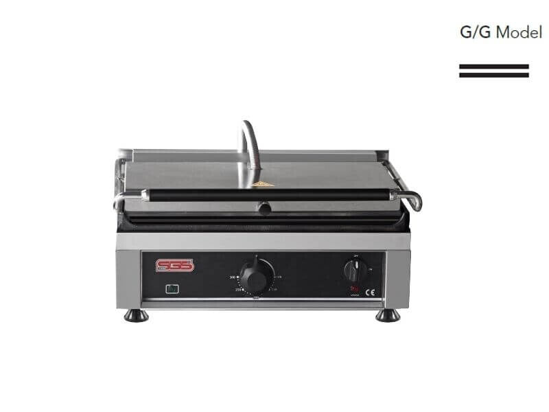 Grill de contact professionnel – plaques lisse – 2,75 kW