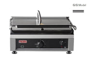 Grill panini professionnel lisse/lisse – 3 kW - SGS-TG-2745-G/G - image 1