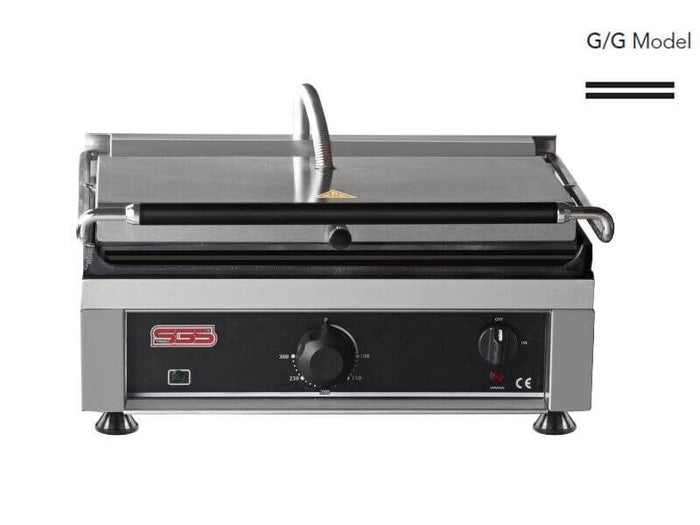 Grill panini professionnel lisse/lisse – 3 kW - SGS-TG-2745-G/G - image 1