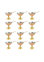 Lot de 12 Coupes à Dessert & Cuillères