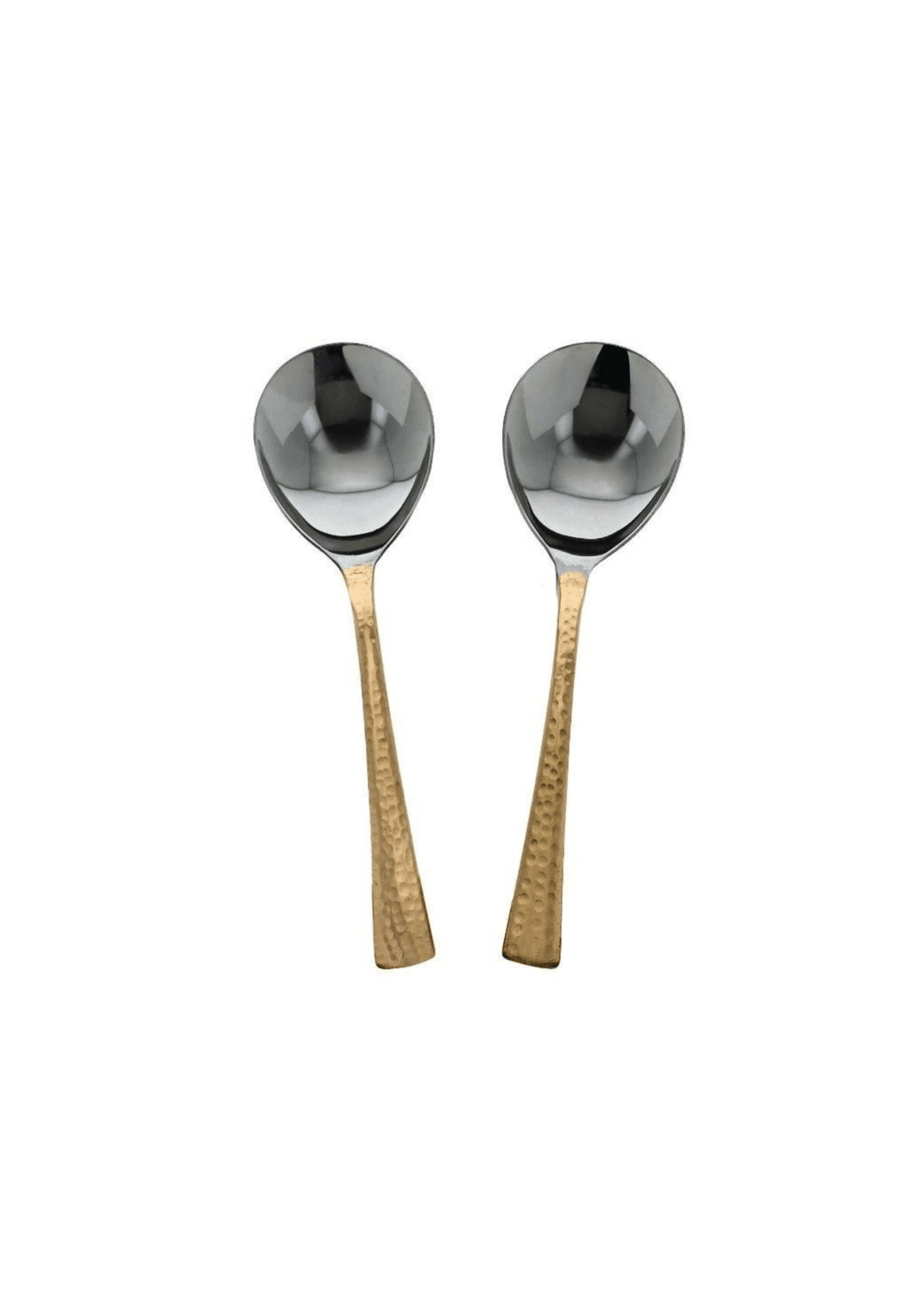 Lot de 12 cuillères en vaisselle et service indien PURI, en acier inoxydable, avec finition polie brillante.