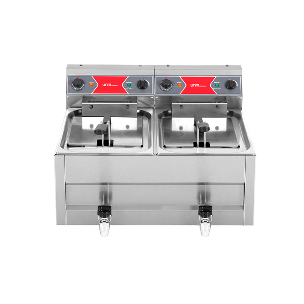 Fryer | électrique | 2x10L | 50°C/200°C | 2x9kW (400V) - Unninox - image 3