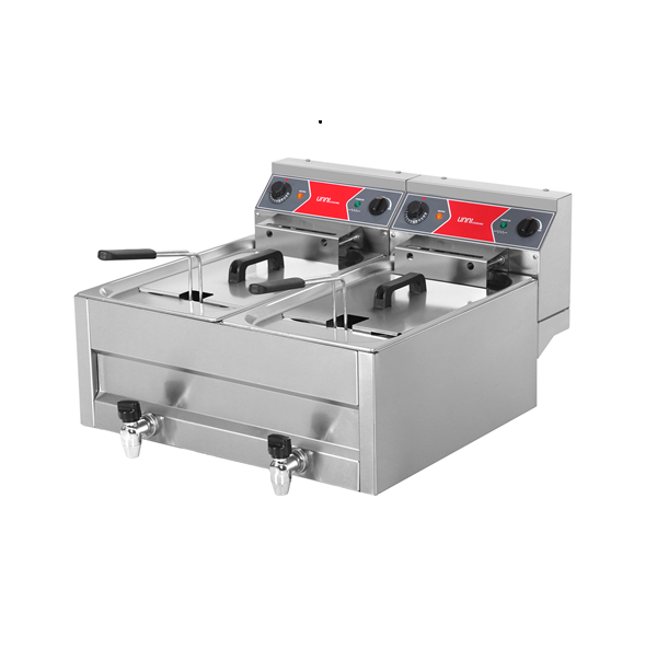 Fryer | électrique | 2x10L | 50°C/200°C | 2x9kW (400V) - Unninox - image 2