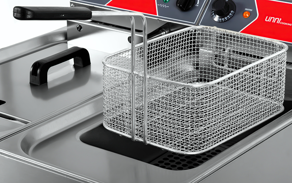 Fryer | électrique | 2x10L | 50°C/190°C | 2x9kW (400V) - Unninox - image 6