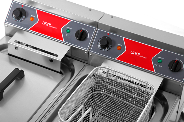 Fryer | électrique | 2x10L | 50°C/190°C | 2x9kW (400V) - Unninox - image 4