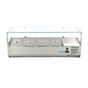 Réfrigérateur de préparation de comptoir - 120 cm - s'adapte à 4 x 1/3 GN