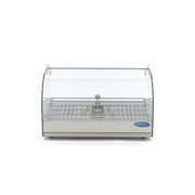 Vitrine chauffante Maxima de 25 L, 55 cm avec une étagère pour présentation d'aliments chauds.