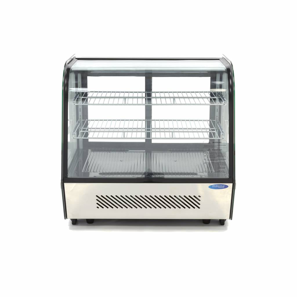 Vitrine réfrigérée Maxima à gâteaux de 120 L, 70 cm avec portes coulissantes arrière, idéale pour présentation alimentaire.