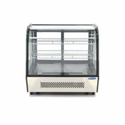 Vitrine réfrigérée Maxima à gâteaux de 120 L, 70 cm avec portes coulissantes arrière, idéale pour présentation alimentaire.