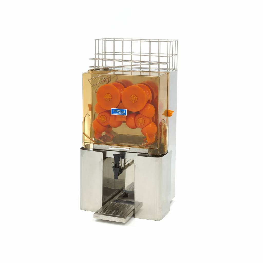 Presse-agrumes électrique Maxima, presse-orange avec robinet, capacité 8 kg, 25 fruits par minute, pour jus frais.