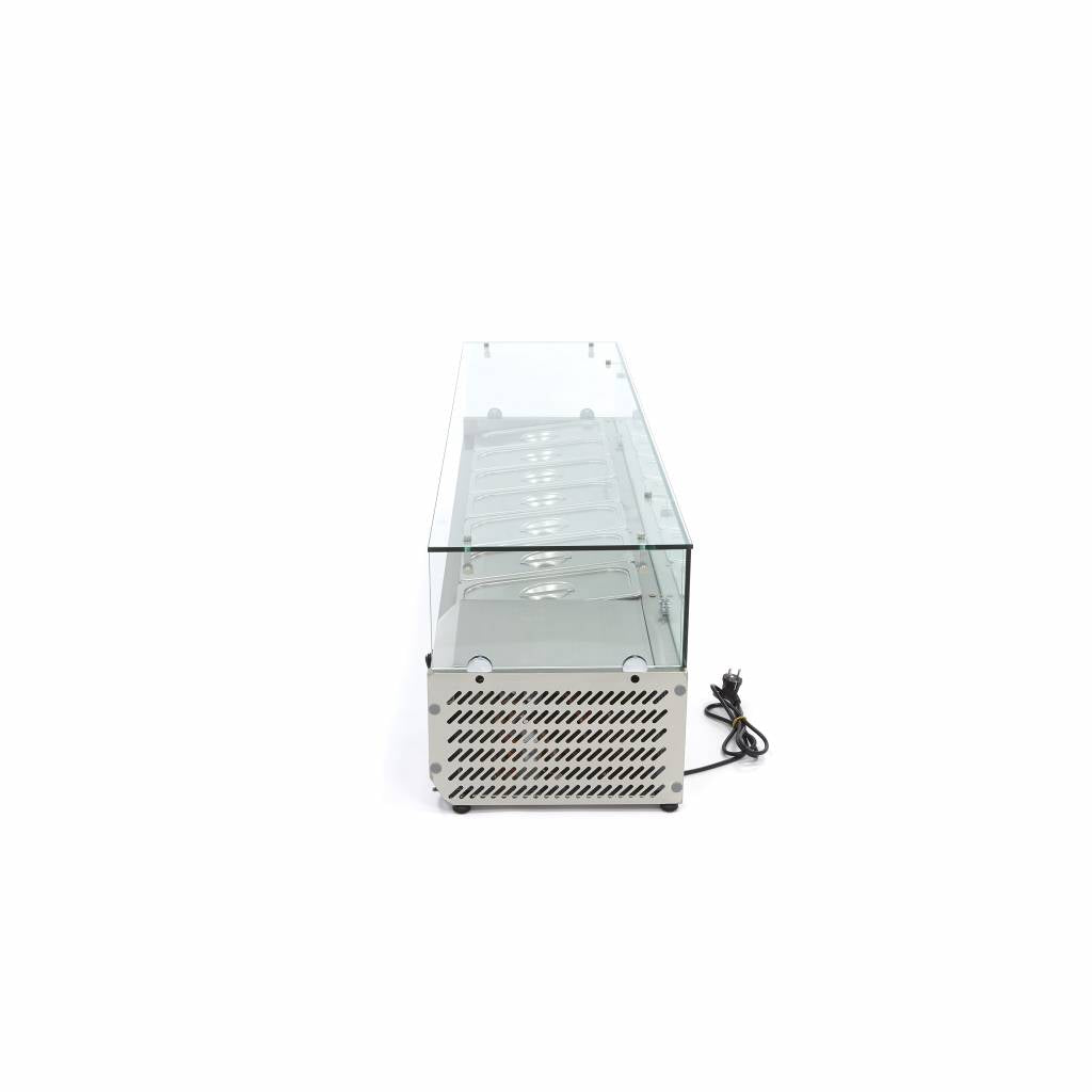 Réfrigérateur de préparation de comptoir - 160 cm - s'adapte à 7 x 1/3 GN