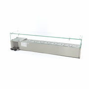 Réfrigérateur de préparation de comptoir - 180 cm - s'adapte à 8 x 1/3 GN