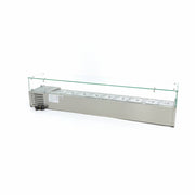Réfrigérateur de préparation de comptoir - 200 cm - s'adapte à 9 x 1/3 GN