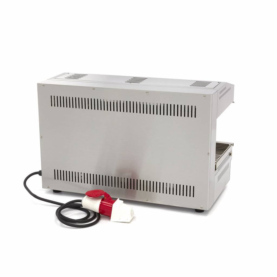 Grill salamandre Maxima de 79x32 cm, 5600W avec élévateur, en acier inoxydable pour cuisson rapide et uniforme.