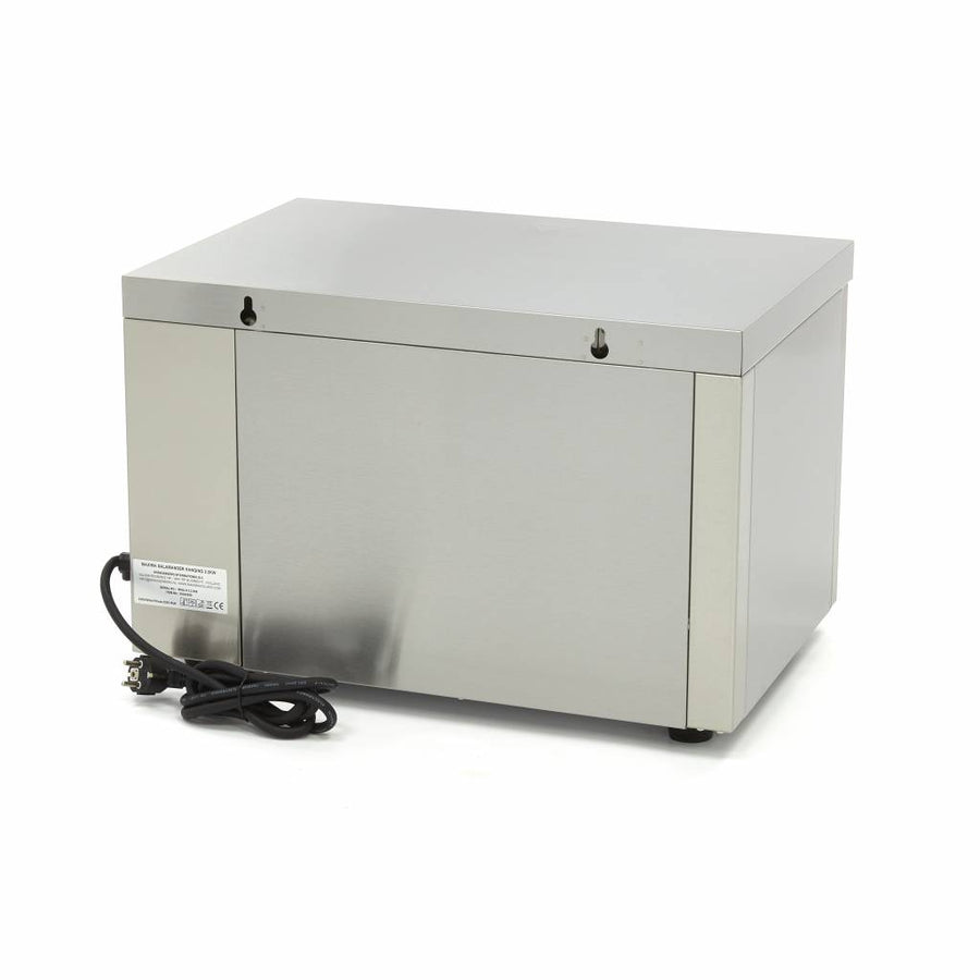 Grill salamandre Maxima de 42x34 cm avec puissance de 2200W, en inox, pour cuisson rapide et uniforme.