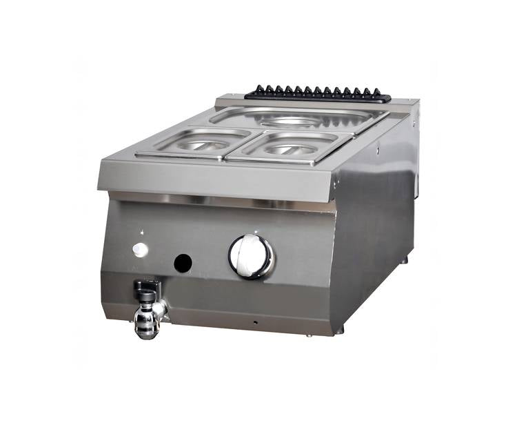 Heavy Duty bain marie - unité simple - profondeur 70 cm - gaz