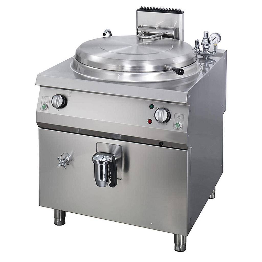Marmite robuste de 60L Maxima pour cuisson au gaz, chaleur directe, ligne de cuisson 700, profondeur 70 cm.