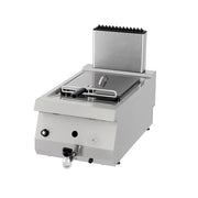 Heavy Duty Fryer - 1 x 12 L - Single Unit - 70 cm deep - with drain tap - Gas