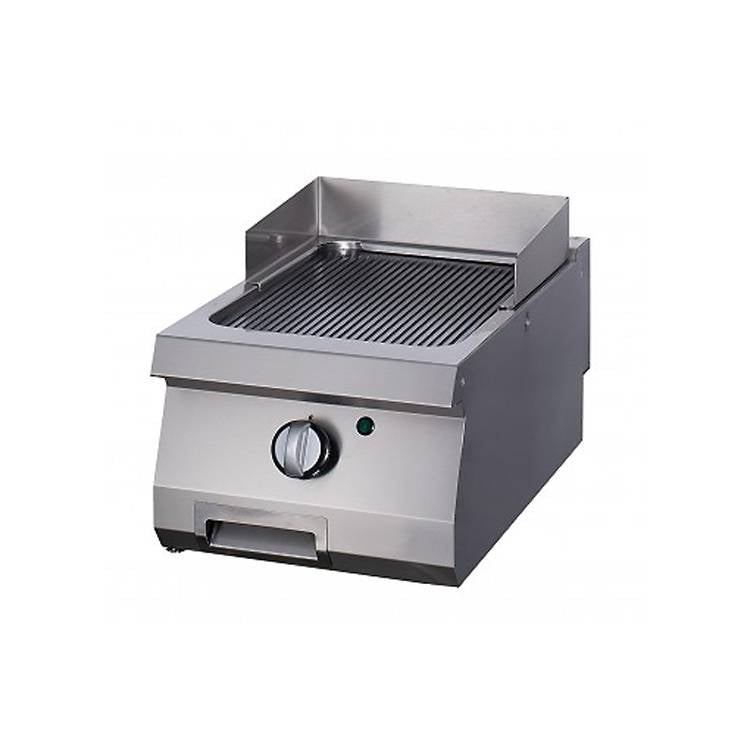 Plaque de gril en chrome rainurée pour gaz, unité simple, profondeur 70 cm, ligne de cuisson 700 Maxima, pour cuisson professionnelle